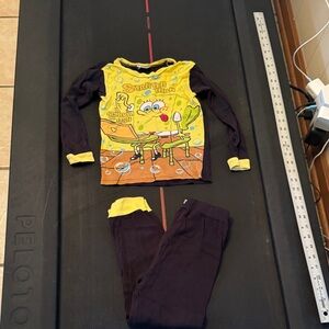 SpongeBob Squarepants Yellow and Black Kids Pajama Set